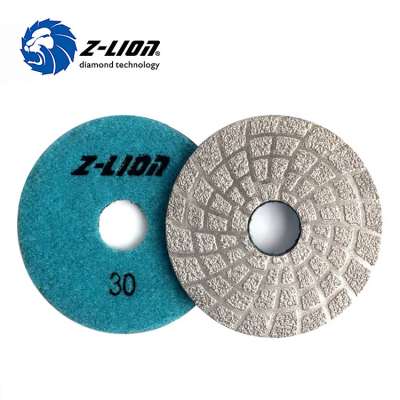 Z Lion Vacuum Brazed Diamond Polishing Pads for concrete granite marble