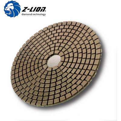 100mm resin bond flexible diamond wet polishing pads for stone