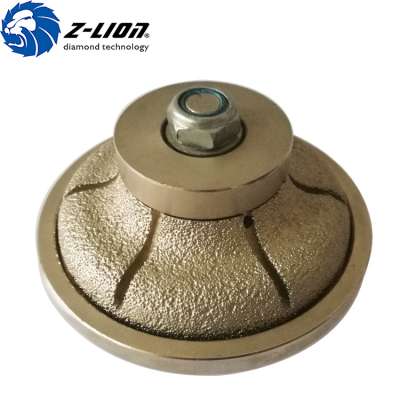 High quality Factory diamond vacuum brazed profiling wheel for granite