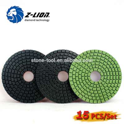 Diamond polishing pads for glass polishing